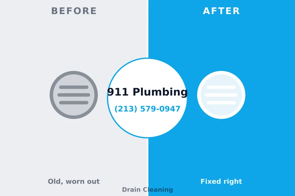 Before and after: plumbing repair Williamsburg, IA